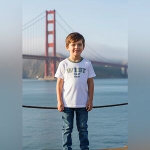 NWT- Janie and Jack West Coast Tee with Green Accents